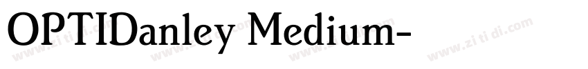 OPTIDanley Medium字体转换